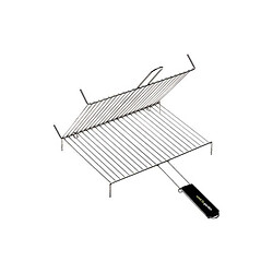 cook'in garden COOK IN GARDEN GR015 Grille double 40 x 30 cm - Poignée noire