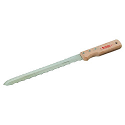 TALIAPLAST Couteau isolation 620 mm - Lame inox dentée - Manche bois