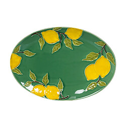 Table Passion Plat ovale Lemon 39x28 cm 