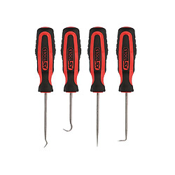 KS Tools 550.1045 - Set 4 pièces - Poignées bi-composant noir/rouge
