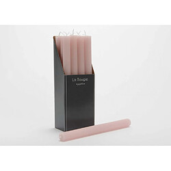 Amadeus Bougie flambeau 25 cm rose (lot de 12)