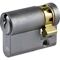 JPM Cylindre européen double entrée 30x30 mm - 3 clés nickel