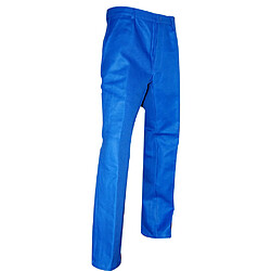 LMA LEBEURRE 100141 T52 - Bleu vif - Pantalon travail coton