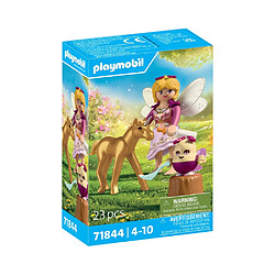 Playmobil 1 2 3 PLAYMOBIL PLL71844 Poulain Licorne Doré - 23 pcs - Or métallisé