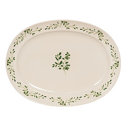 Table Passion Plat ovale Appoline vert 42x30 cm