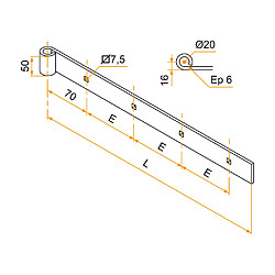 BURGAUD 1PD92784 - 1100x50x6 mm - Noir