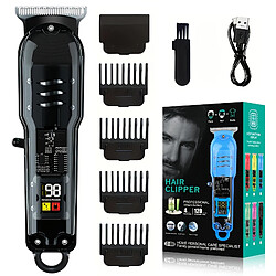INF Tondeuse à cheveux professionnelle avec écran LED Black
