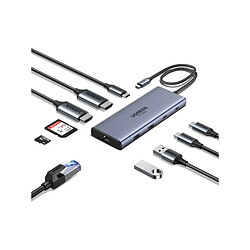 Hub USB-C 10-en-1 UGREEN CM639 – station d'accueil avec 2 HDMI 4K, Ethernet RJ45, USB 3.0,