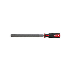 KS TOOLS Râpe demi-ronde 250 mm - Coupe 3 - Manche bi-matière