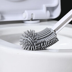 INF Brosse de toilette courbée en silicone White