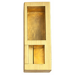 BEUGNOT BE10131100 - Gâche droite 2 temps - Laiton brossé