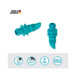 Avis GARDENA Goutteur auto-régulant fin de ligne 2 L/h - 25 pcs - Turquoise