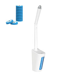 INF Brosse jetable pour cuvette de toilettes avec recharges de baguette de toilette Lemon fla