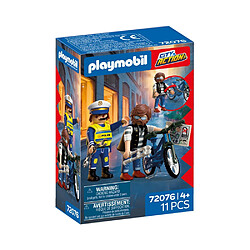 Playmobil 1 2 3 Playmobil 72076 City Action - Policier et voleur à vélo