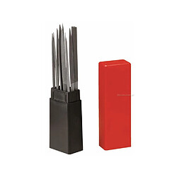 Facom AS.12LBP140T2A - 12 limes aiguilles - 140 mm - Boîtier rouge