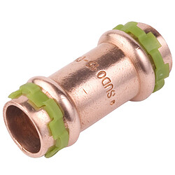 Aalberts IPS 6671137 SudoPress - 28 mm - Cuivre Aalberts IPS SudoPress manchon cuivre presse FF 28 mm - joint EPDM, profil V-Contour, Gamme SudoPress
