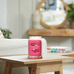 YANKEE CANDLE Bougie signature Framboise rouge grand modèle