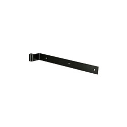 Waelbers 531227.32 - Penture droite coudée noire 38x5 mm - 400 mm