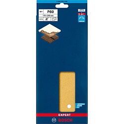 BOSCH EXPERT C470 Feuille Abrasive 115 x 280 mm - P80 - Jaune