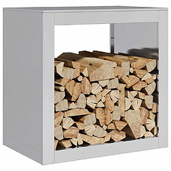 Avis vidaXL Portant de bois de chauffage 60x40x60 cm acier galvanisé