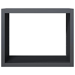 Avis vidaXL Portant de bois de chauffage anthracite 100x40x80 cm acier