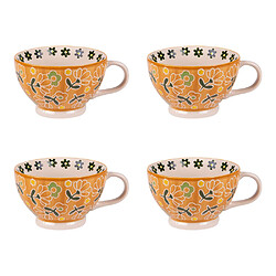 Table Passion Coffret de 4 tasses Peony 36 cl