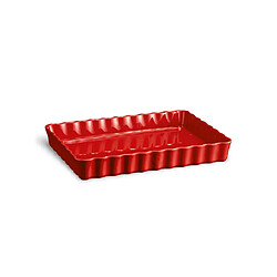 Emile Henry Tourtière rectangle rouge 33 cm