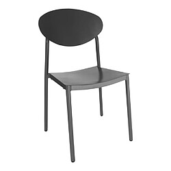 Amadeus Chaise de jardin Papillon grise (lot de 2)