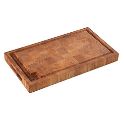 Zassenhaus Bloc de boucher 45 x 25 x 4 cm en chêne