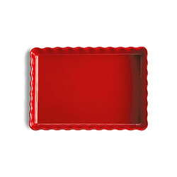 Emile Henry Tourtière rectangle rouge 33 cm