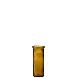 J-Line Vase Virginie verre ocre medium