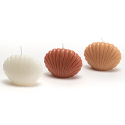 Amadeus Bougie coquillage crème (lot de 8)