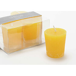 Amadeus Lot de 4 bougies Votive 4,3 x 4,7 cm moutarde 