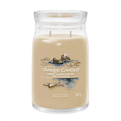 YANKEE CANDLE Bougie signature ambre et bois de santal grand modèle