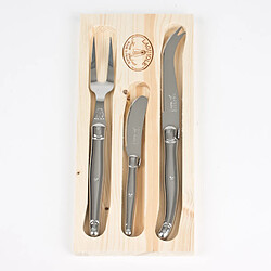 Jean Dubost Coffret service fromage laguiole inox