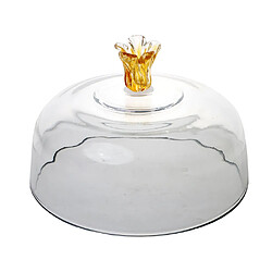 Table Passion Cloche sur pied Fleur en verre 30 cm