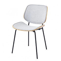 Amadeus Chaise Atlanta grise chène (lot de 2)