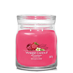 YANKEE CANDLE Bougie signature Framboise rouge modèle moyen