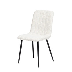 Amadeus Chaises Curt crème (lot de 4)
