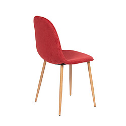 Amadeus Chaise Scala rouge (lot de 6)