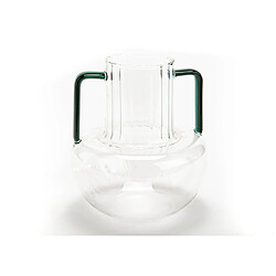 Amadeus Vase Anses Vintage Emeraude 16 cm