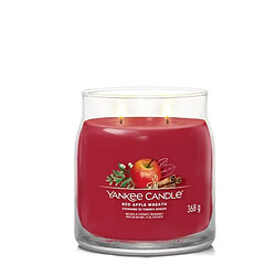 YANKEE CANDLE Bougie Couronne de pommes rouges moyen modèle