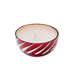 Amadeus Bougie boule de Noël rouge 8 cm