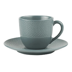 Table Passion Tasse à café et sous-tasse Vésuvio bleu 12 cl (lot de 6)