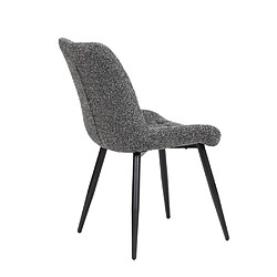 Amadeus Chaise Cristo grises foncées (lot de 4)