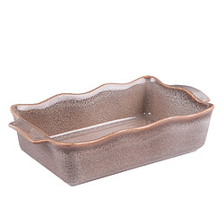 Table Passion Plat à four rectangle Ely 27x16x7 cm brun