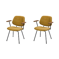 Amadeus 2 Chaises Arnold Jaune
