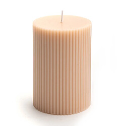 Amadeus Bougie strie grand modele nude (lot de 6) - Bougie - Rue du