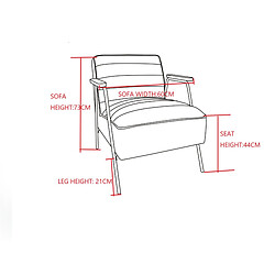 Acheter Mes Fauteuil 60x76x73 cm en velours bleu nuit et laiton