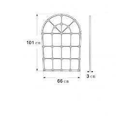 Amadeus Miroir Grande Demeure gris 100 cm